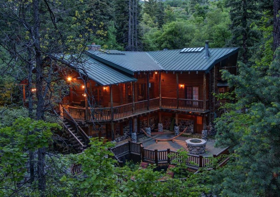 Log Cabin On The Stream Sundance, Utah Exterior foto